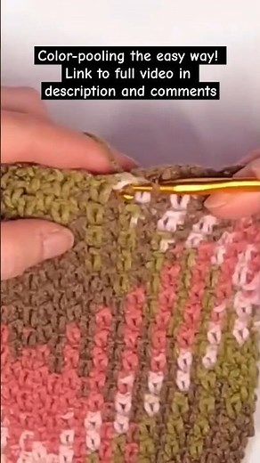 Learn how to easily Color-Pool your crochet without counting stitches