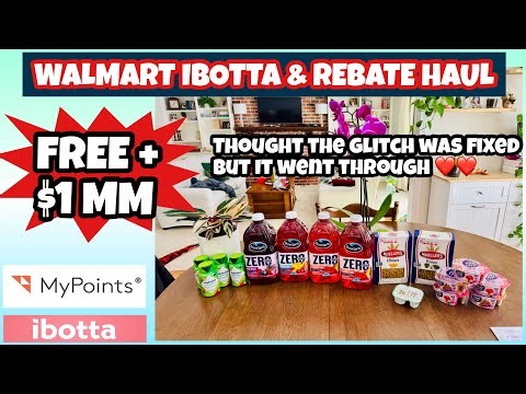 WALMART IBOTTA & REBATE HAUL - Trying to finish 2 Ibotta rebates 
