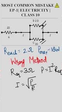 Wrong Method vs Right Method: Resistor Power Rating #physics #shorts #education