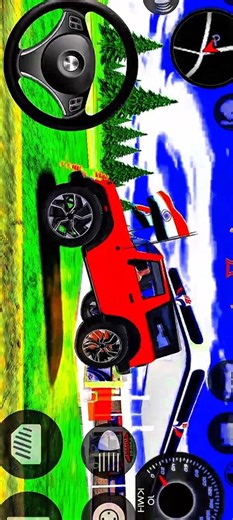 MahindraThar Lovers. Jai Veeru Song indian car simulator 3d game red Mahindra thar
