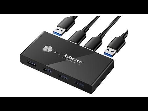 Review: USB 3.0 Switch Selector 2 Computers Sharing 4 USB Devices KVM Switch Hub Adapter