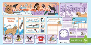 Pet Groomers Role Play and Writing Resources Pack