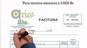 Desde el 30 de abril de 2017 se pueden emitir facturas sin datos del cliente por debajo de 3.000 Bs. Aquí explicamos cómo facturar ➜ https://goo.gl/dAatd0 | Bolivia Impuestos Blog