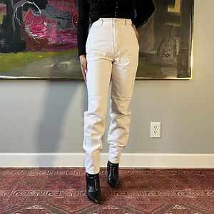 Bongo High Waisted White Jeans Brand: Bongo, Made... | Depop