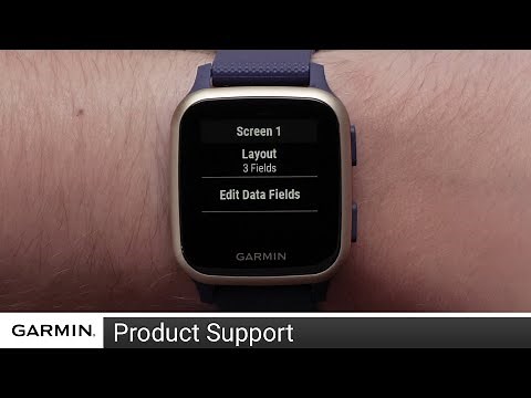 Support: Customizing Venu® Sq Data Fields
