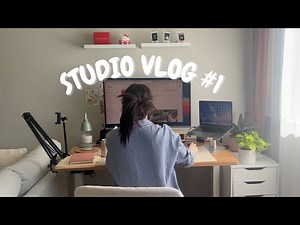 Studio Vlog #1 ✿ Reorganizing My Studio, DIY Branding Cards & New Greeting Card Design