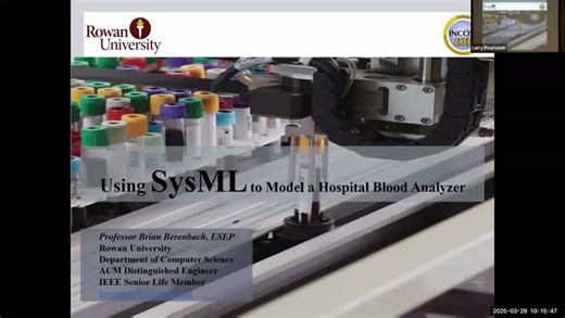 Using SysML to model a hospital blood analyzer