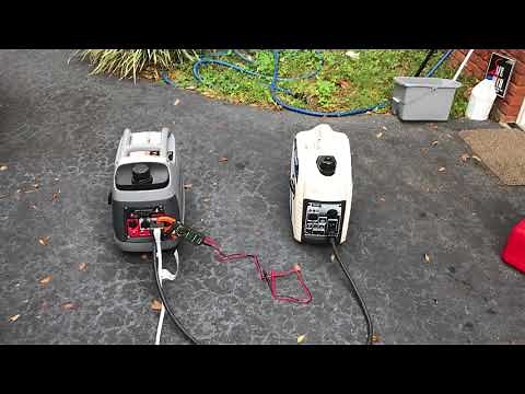 Parallel operation two different sized generators pulsar 2000 W and Briggs & Stratton 2200 W inverte