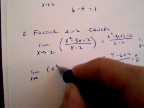 Finding Limits Algebraically