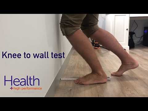 Knee to wall test | Melbourne Sports Chiropractor