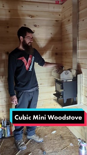 Installing a Cubic Mini Wood Stove in a Tiny Cabin