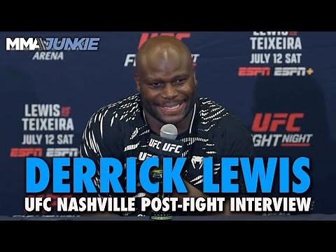 Derrick Lewis has title run in mind after 35-second KO, wild celebration | UFC Nashville