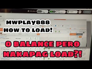 Paano magload sa MWPLAY888 gamit Ang agent Account!