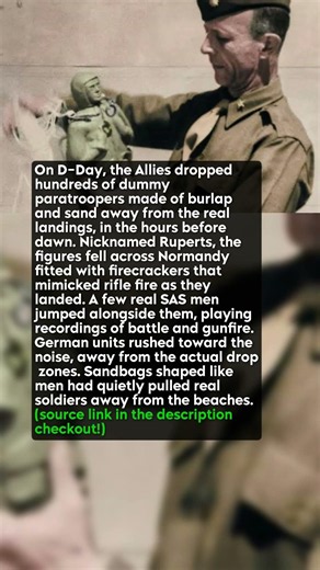 Dummy paratroopers dropped to fool the German army #short #history #ww2