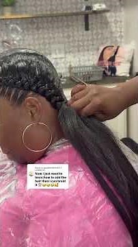 How to add hair to your two braids #twobraids #braids #extension #extensions #howto #tutorial