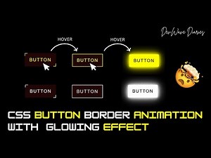 Easy Eye Catching CSS Button with Border Animation and Glowing Effect | CSS Animation