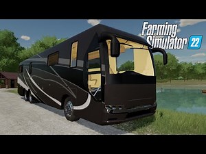 FS22 - TRAVELING around the USA in a HUGE RV CAMPER - Mod for Farming Simulator 2022