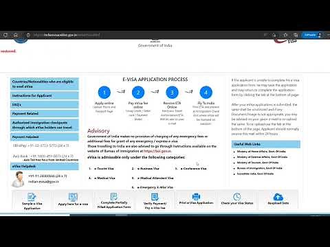 How To Apply e-Visa (e-Medical Attendent ) For India Step By Step Full Details