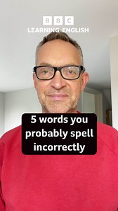 Sometimes the spelling of some English words doesn’t seem to follow the rules! Here’s Rob to help you remember how to spell 5 words you probably spell incorrectly. Which spellings were different to what you expected? #learnenglish #vocabulary #spelling #englishlesson #learningtips #spellinglesson | BBC Learning English