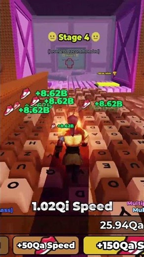 Trolling Burger Boy 😂| Roblox Speed Keyboard Escape #roblox #shorts