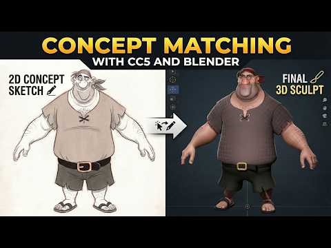 Concept Matching with Character Creator 5 and Blender