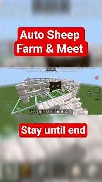 Auto Sheep & Meet On mincraft #minecraft #minecraftshorts #mincerecipes