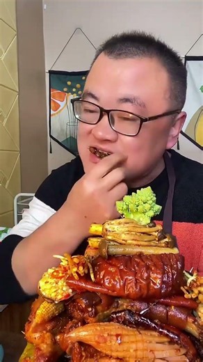 This Giant Pork Plate is CRAZY! #mukbang