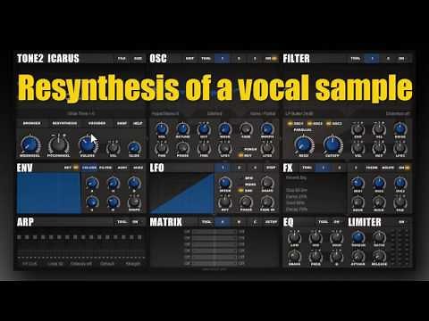 Tone2 Icarus tutorial: Resynthesis