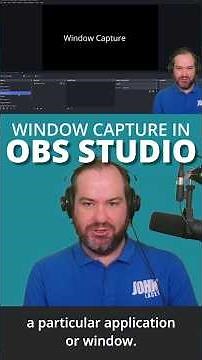 Window Capture in OBS Studio | Screen recording in OBS