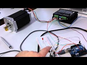 stepper motor nema34, 12Nm, Arduino, pushbuttons