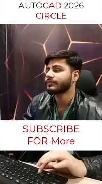 AutoCAD Pro Tip: how to use Circle in autocad , #autocadbasics #autocad #autocadtutorial #shortshow