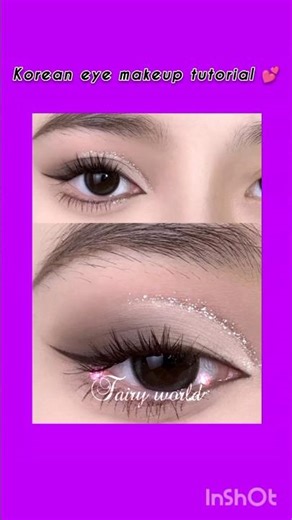 Korean eye makeup tutorial🥰❤️ like and subscribe ❤️#makeup