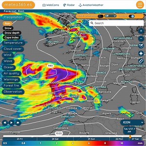 Hello Spain Lovers – in case you think we're running out of storms, here's our ICON-EU forecast for Tuesday. | Spainweather