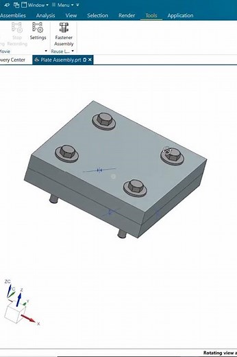 How to Automate Assembly in NX | Quick Apply Fasteners in NX Software | Assembly Fasteners.