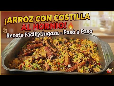 Super Juicy! Baked Rice with Ribs (Easy and Quick Recipe) 🥘