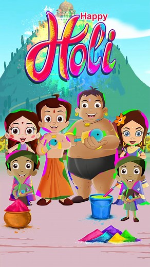 Let’s splash, play, and celebrate HOLI! Enjoy colors, dance, and yummy treats with family and friends. Wishing you a super fun and joyful Holi #Holi #HoliFestival #FestivalofColors #HappyHoli #HappyAndSafeHoli #HoliCelebrations #ChhotaBheem #GreenGold | Chhota Bheem