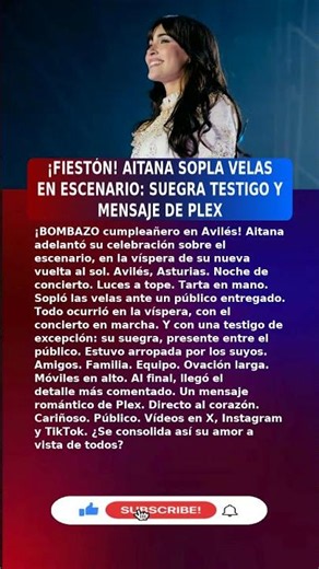 🔥Aitana Ocaña (27) SUEGRA DE TESTIGO EN EL ESCENARIO (2026) #UltimaHora #España