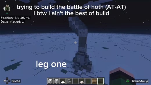 Building the Battle of Hoth in Minecraft: AT-AT Focus