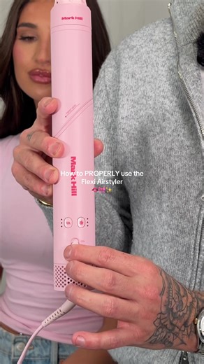 How to PROPERLY use the flexi air styler 🫦 SAVE this video for the next time youre using your air styler ✨🎀 with @Lewis Hair Stylist ✨ & @Bella #hairtok #markhill #flexiairstyler #airwrap
