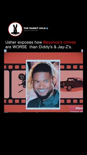 1M views · 10K reactions | Usher exposes how Beyonce's crimes are WORSE than Diddy's & Jay Z's | The Rabbit Hole | Facebook