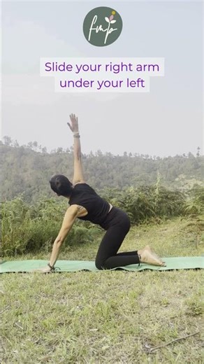 NECK PAIN? 🤯 Erase Tension in 60 Seconds with Thread the Needle Pose (Parsva Balasana)!