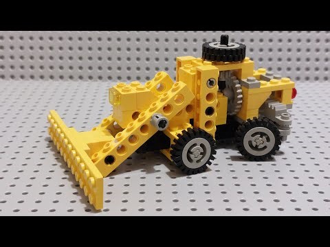 Lego 8020 Technic Bulldozer Truck Tutorial 1984