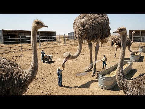Real Ostrich Farm Documentary | How Ostriches Grow From Birth to Adulthood