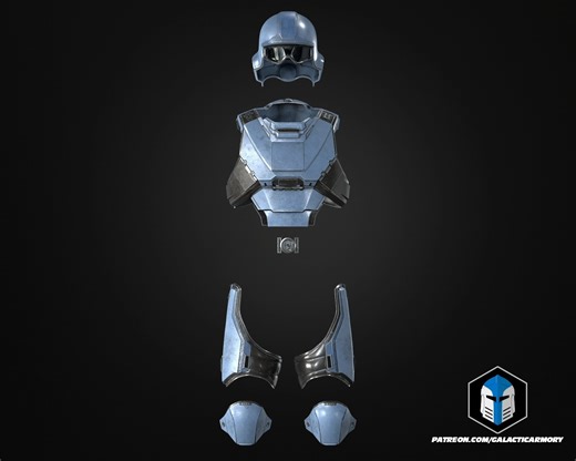 The Helldivers 2 SEAF Trooper Helmet and Armor are finished! https://patreon.com/galacticarmory This one's been long overdue but with the B-01 remaster I wanted to tackle the SEAF trooper changes at the same time. You'll be pleased to know the new B-01 visor is compatible with this SEAF helmet as well! The helmet features: - Assembled and casting version. - Bambu Studio Project and GCODE files to get started printing sooner! - Visor stand-in and vacuum forming bucks. - Default scaled to fit up t