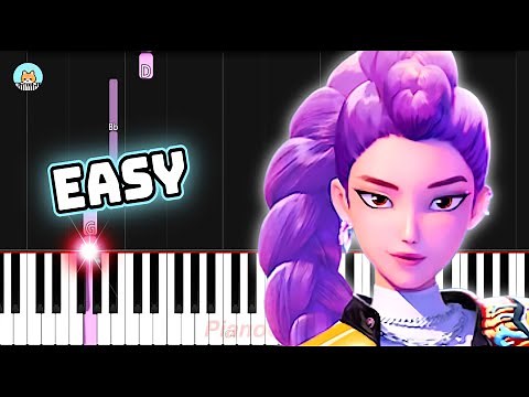 [full] KPop Demon Hunters - "How It's Done" - EASY Piano Tutorial & Sheet Music