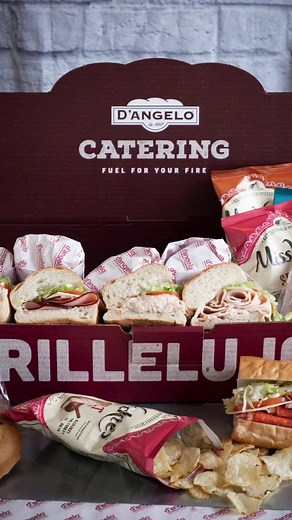 You host the party, we’ll bring the food 😉 Check out our catering menu for your next big event! https://dangelos.com/catering/ | D'Angelo Grilled Sandwiches