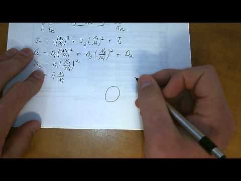 Rotational System with Gears to Transfer Function