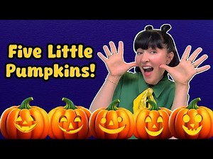 Five Little Pumpkins! | Halloween Song for Kids | Nursery Rhymes & Counting