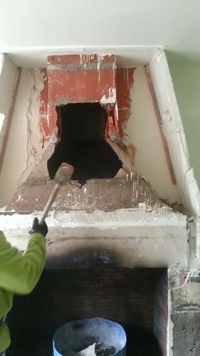 Destruction d'une cheminée Aer Ramonage