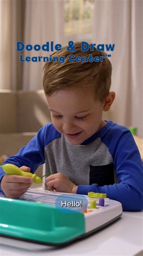 Looking for help with letters? Write this way... ✍️ With Doodle & Draw Learning Center, kids can follow the gentle instructions and learn how to write their letters, congratulating them when they succeed and spell their own name. It also helps them draw simple designs! #VTechToys #itsmorethanatoy | VTech Toys USA